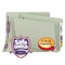 Smead Fastener Folders, End Tab, 3"Exp, 2 Fasteners, Lgl, 25/BX, GYGN PK SMD37725 - alternate 1